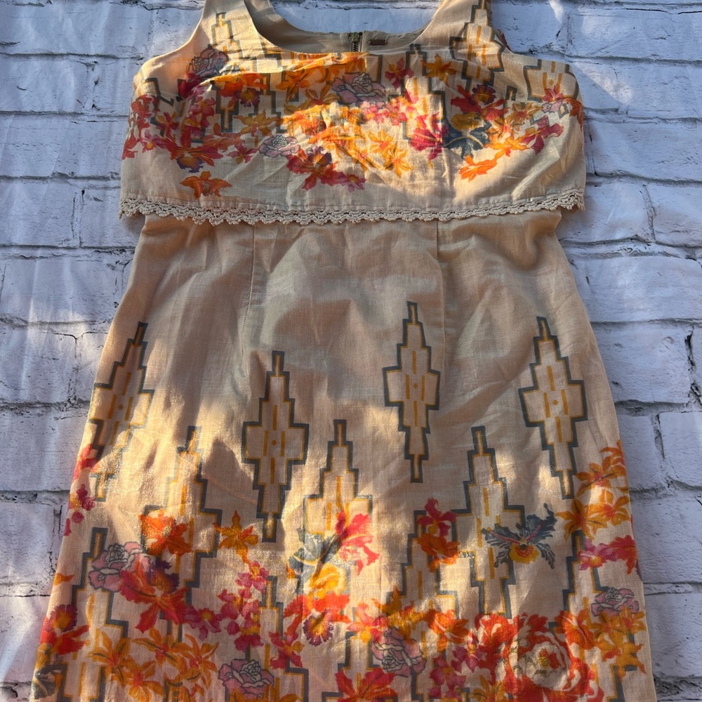 Free People Brown Spaghetti Strap Sundress Casual